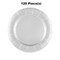120 Pieces White Round Paper Charger Plates 13" Disposable Party Plates